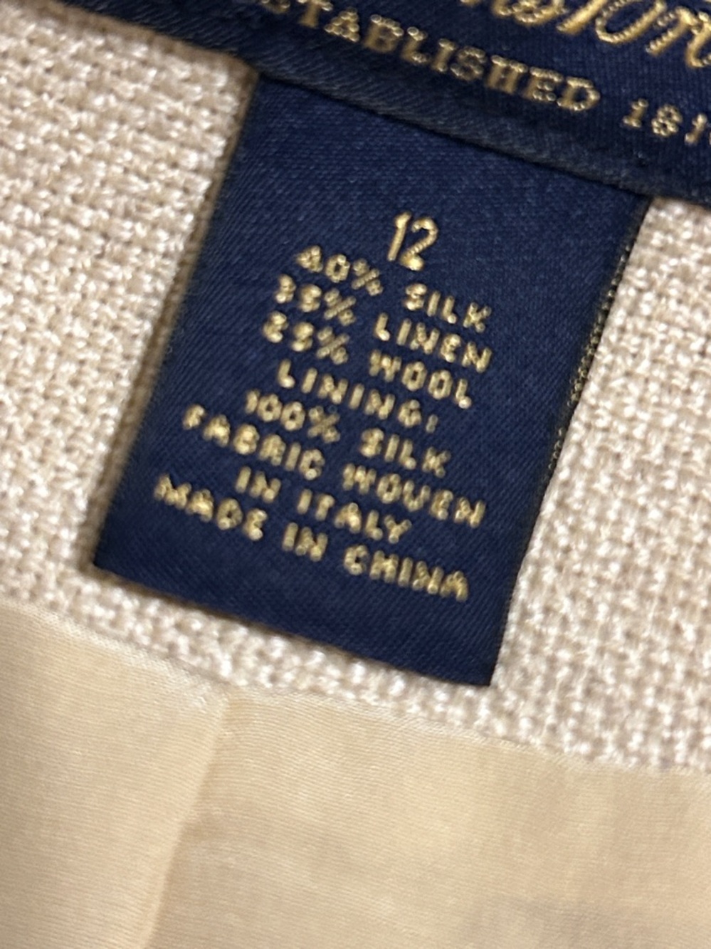 Vintage Brooks Brothers 2-Piece Double Breasted Top with Pencil Skirt |SZ 10/12 - Picture 14 of 14